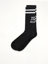 DSM ロゴ ソックス ブラック