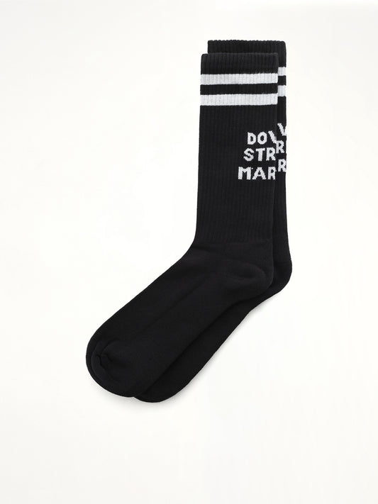DSM Logo Socks in Black