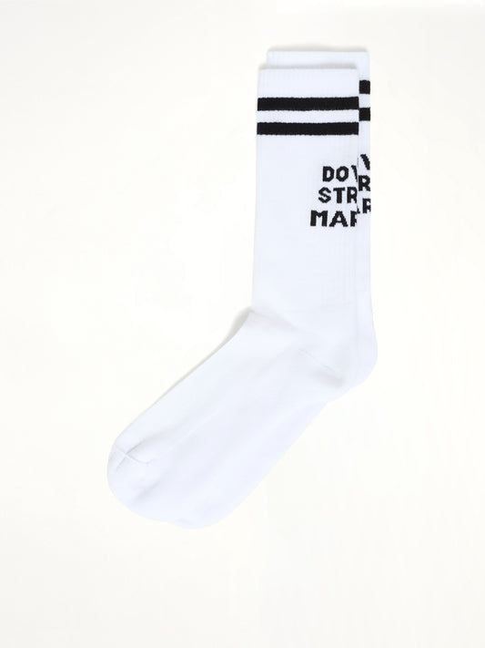 DSM Logo Socks in White