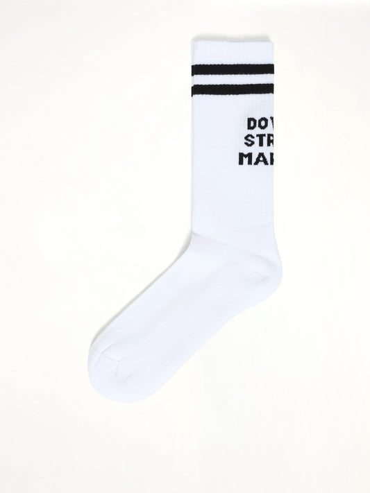 DSM Logo Socks in White