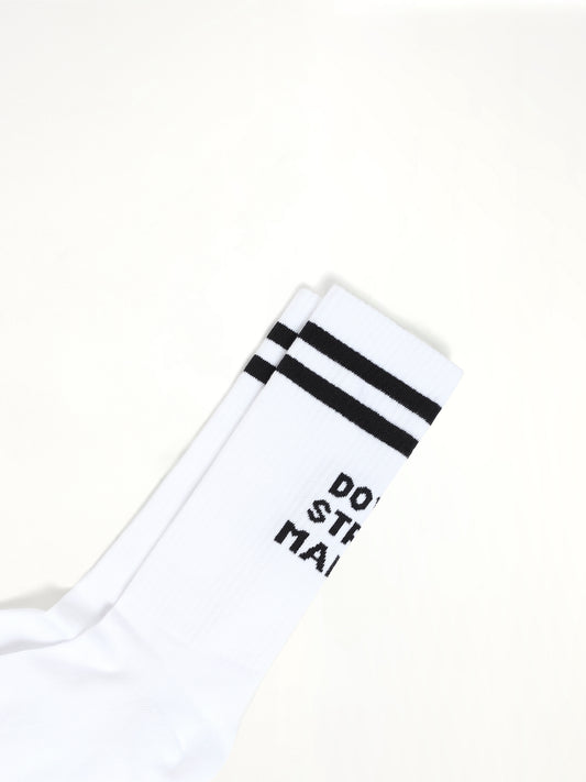 DSM Logo Socks in White