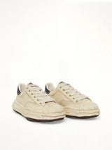 Blakey Bleached Canvas Low Top Sneakers in White