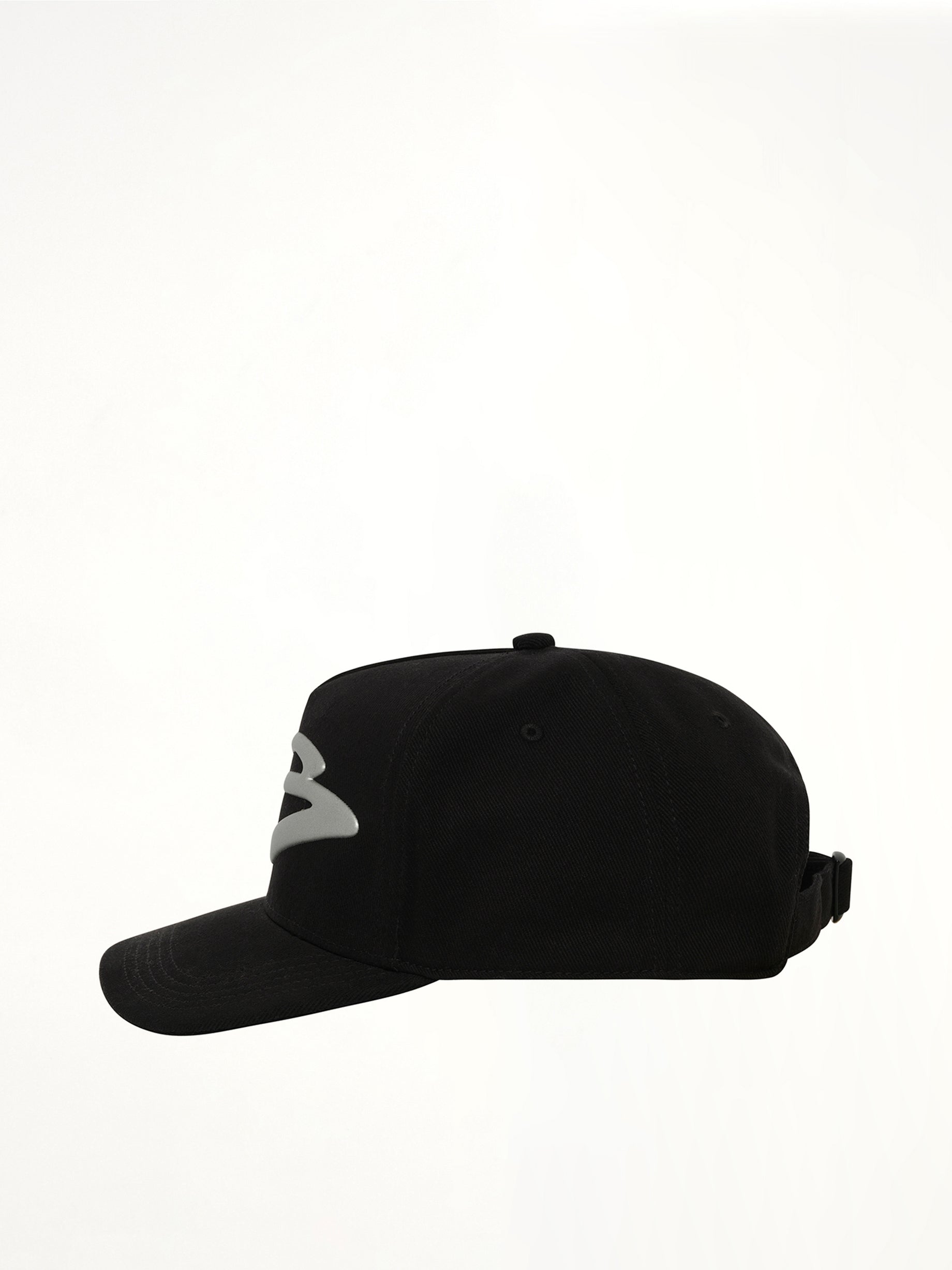 Y-3 Big Liquid Logo Cap in Black