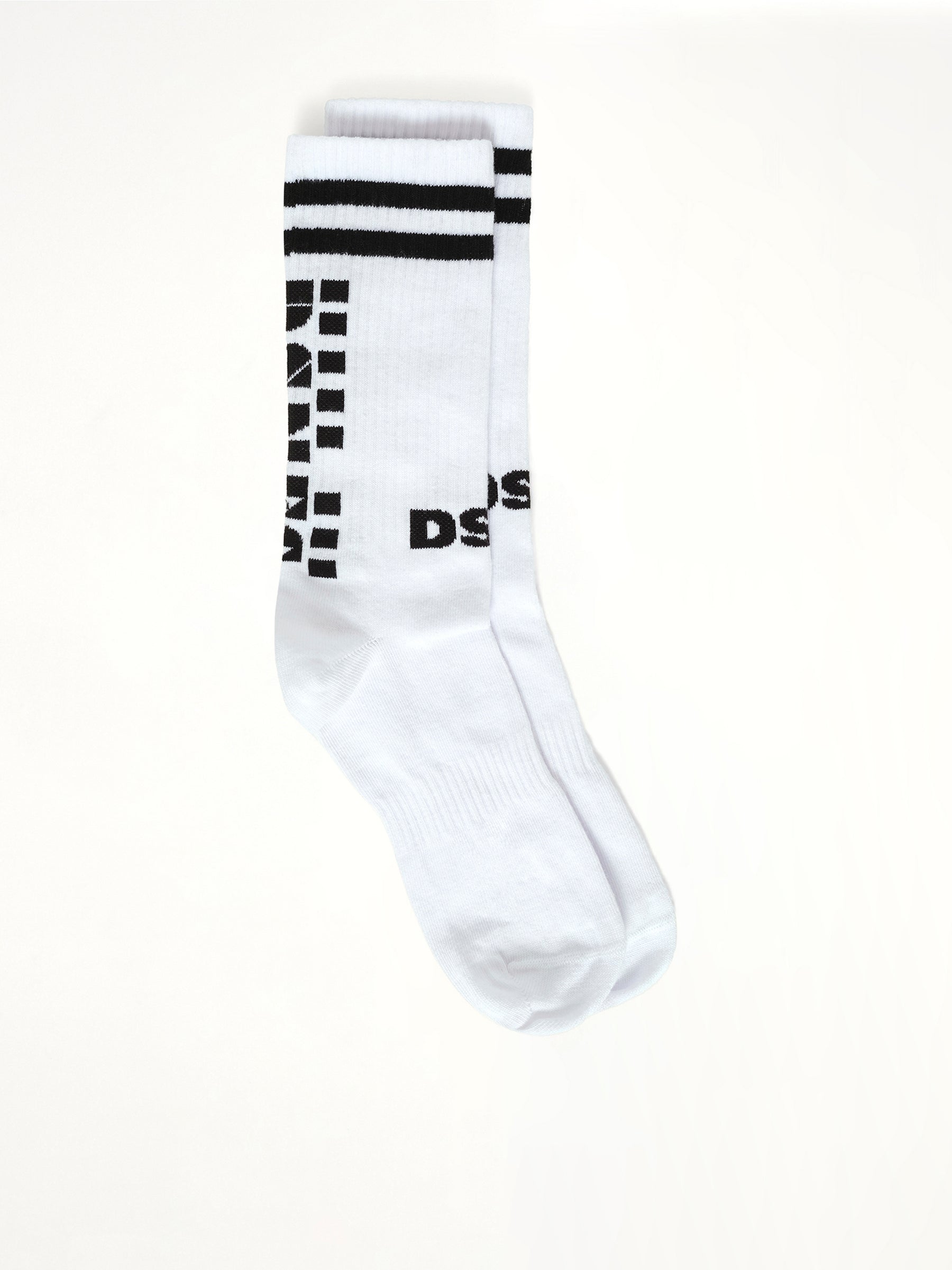 DSM Knit Socks in White