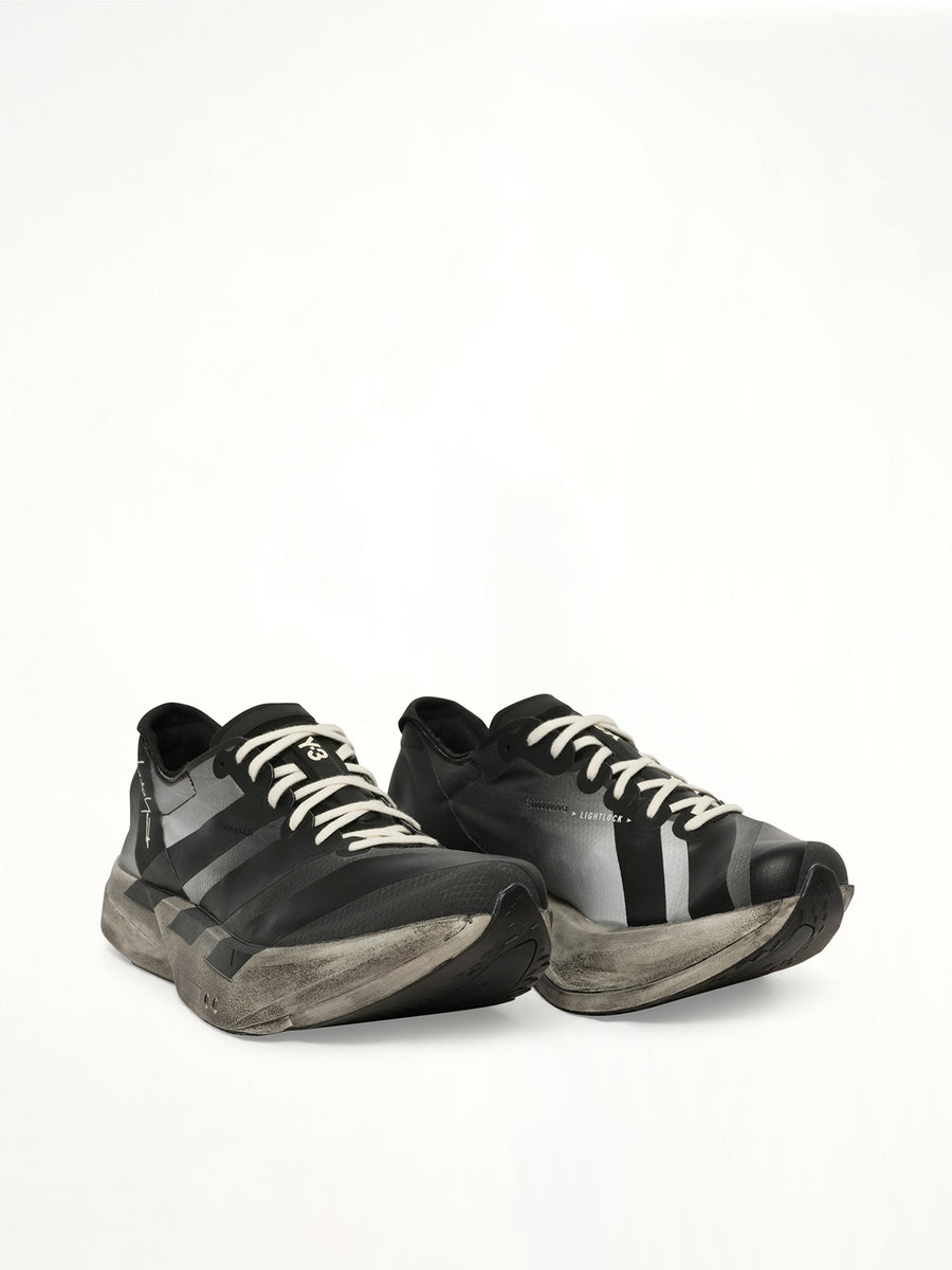 Y-3 Adios Pro 4 Sneaker in Black/Off White