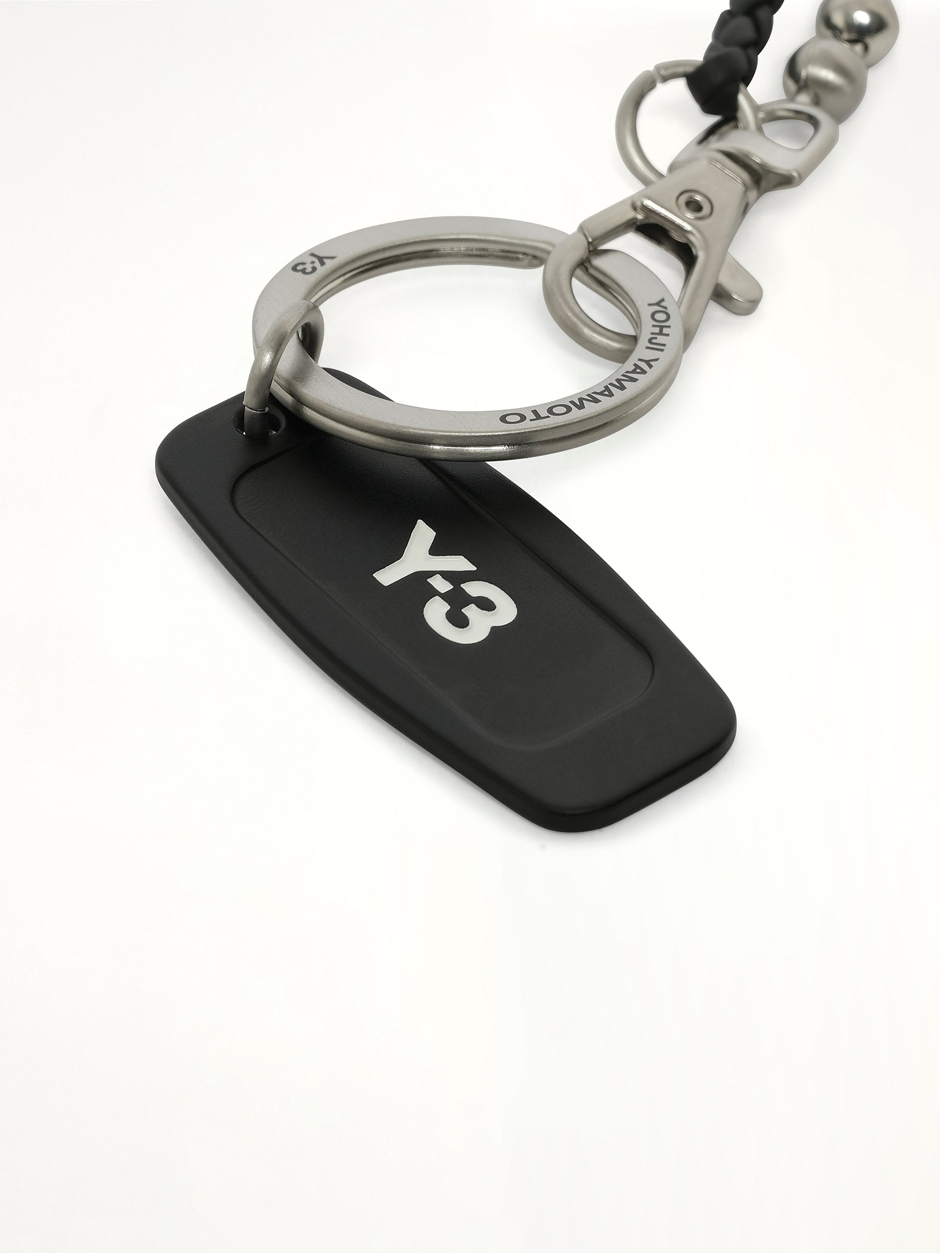 Y-3 Keychain in Black