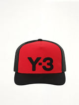 Y-3 Trucker Cap in Scarlet