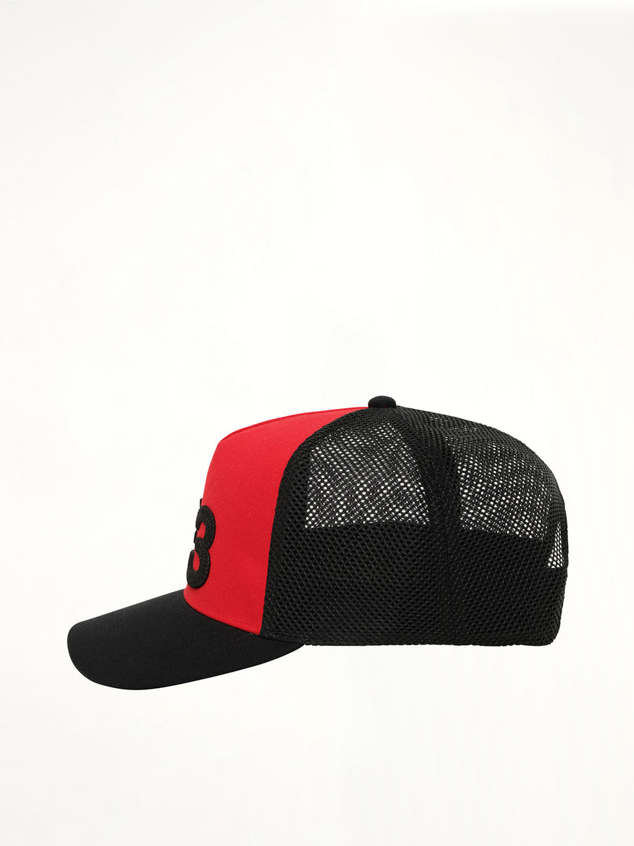 Y-3 Trucker Cap in Scarlet