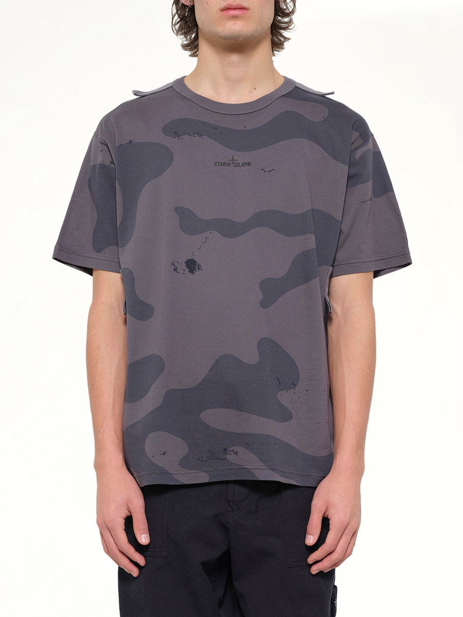 2100016 SS T-Shirt in Blue Grey