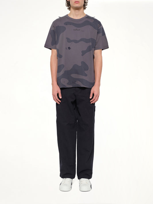 2100016 SS T-Shirt in Blue Grey