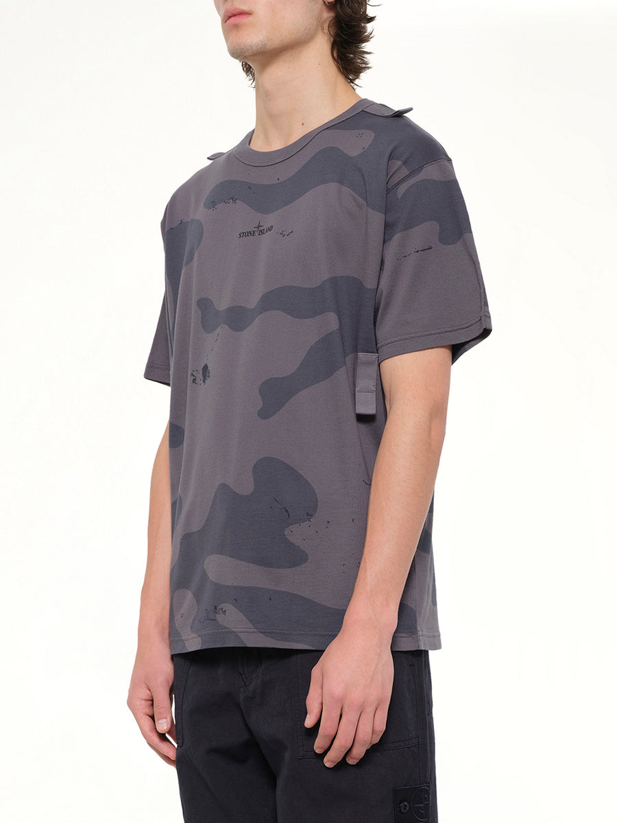 2100016 SS T-Shirt in Blue Grey