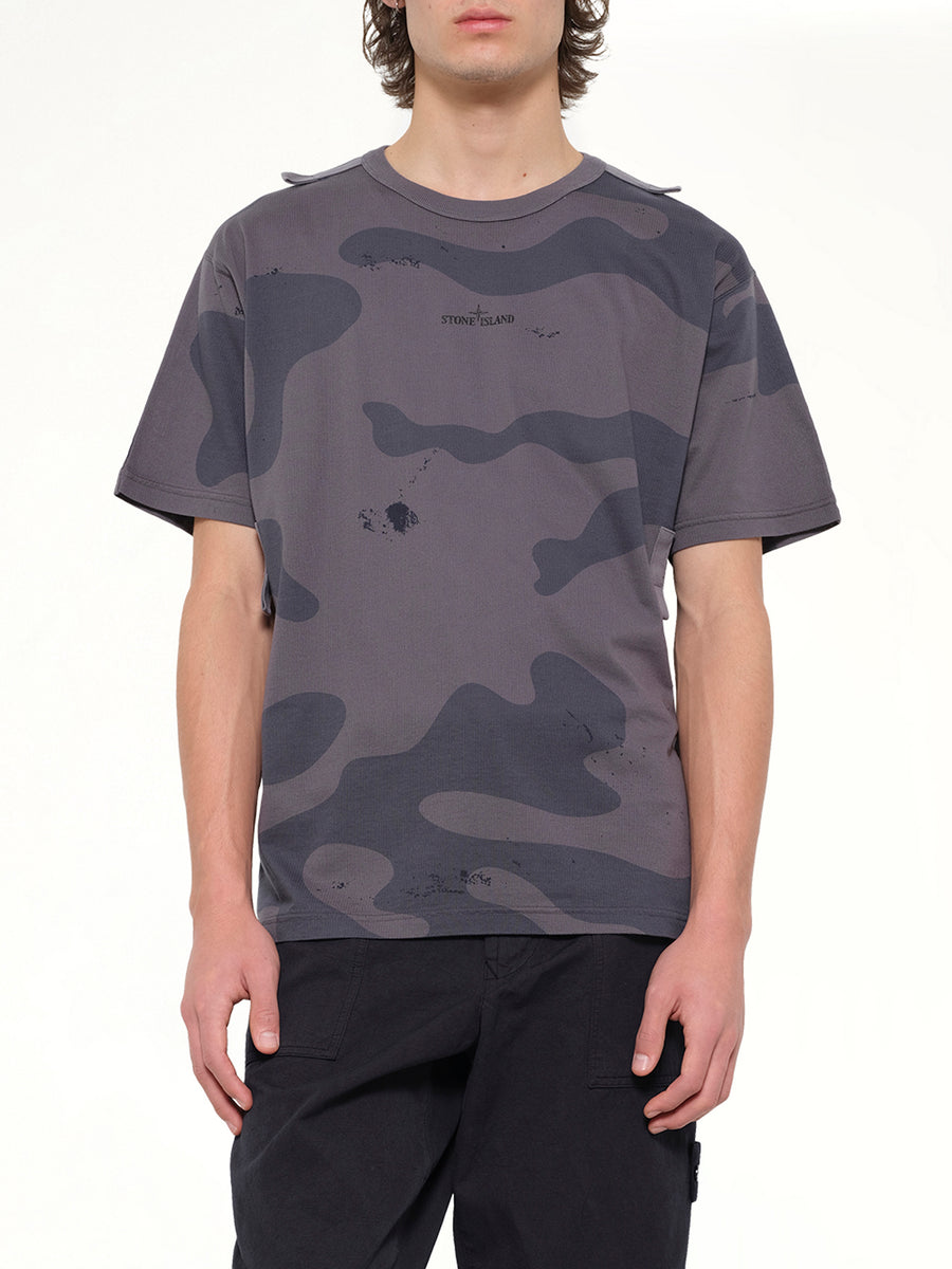 2100016 SS T-Shirt in Blue Grey
