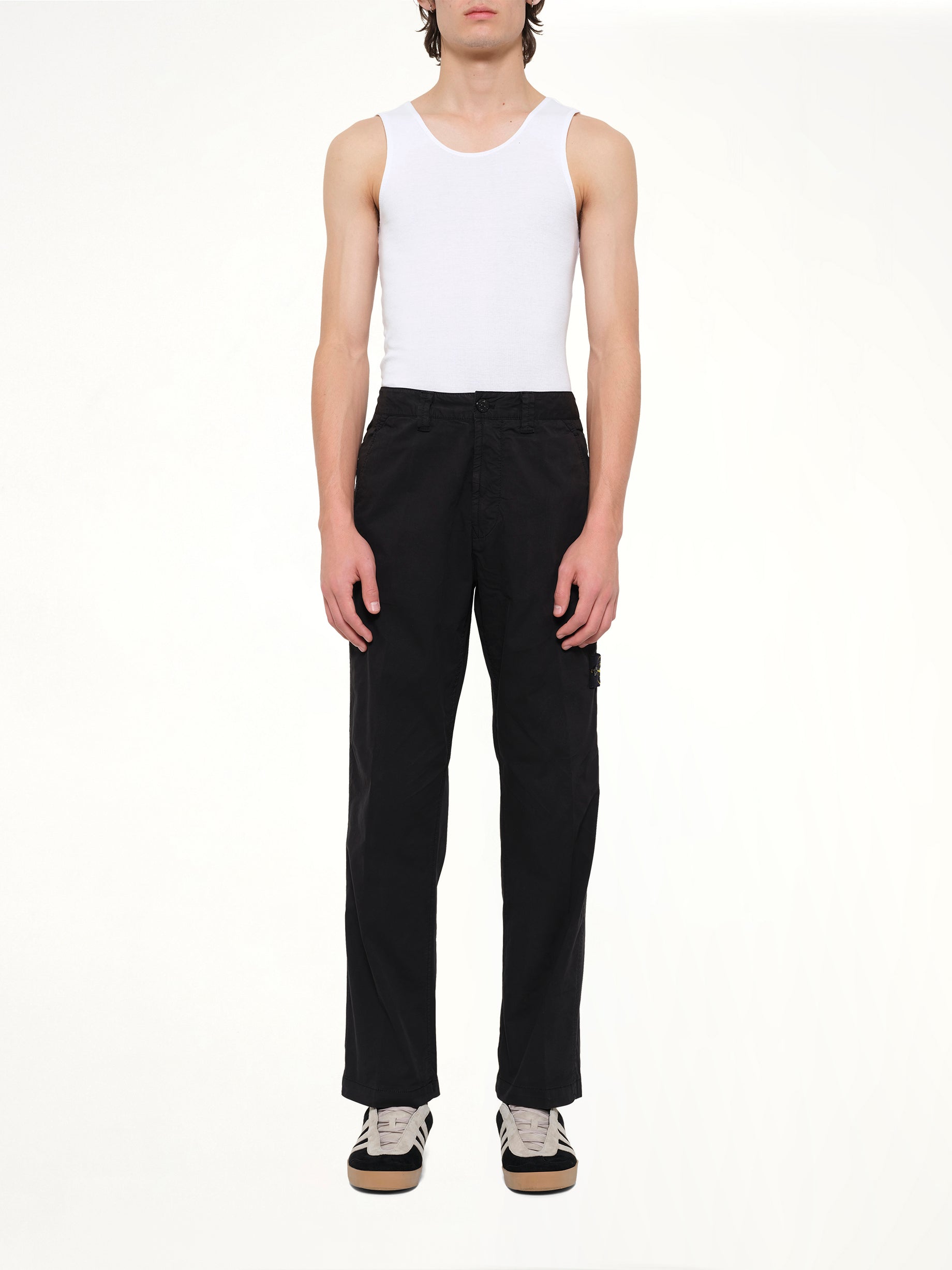 STONE ISLAND 3100021 Trousers in Black Model View from MARAIS
