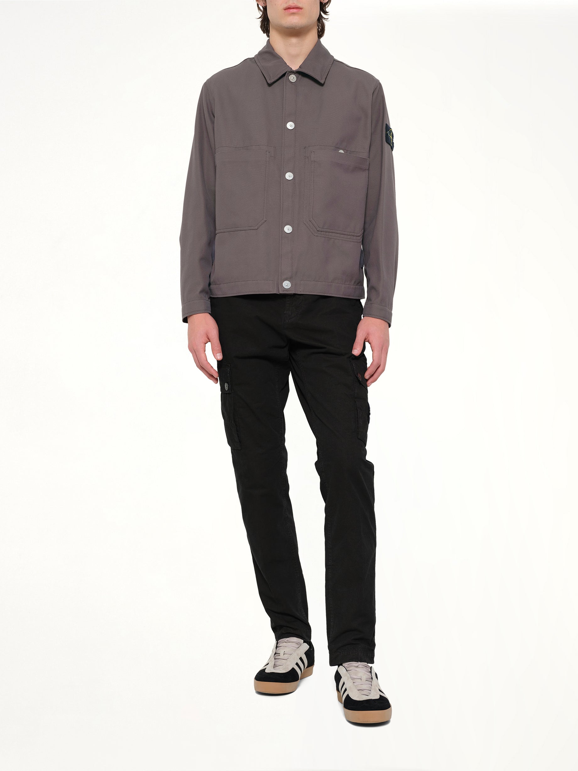 STONE ISLAND 4100076 Jacket in Charcoal Full Reference from MARAIS