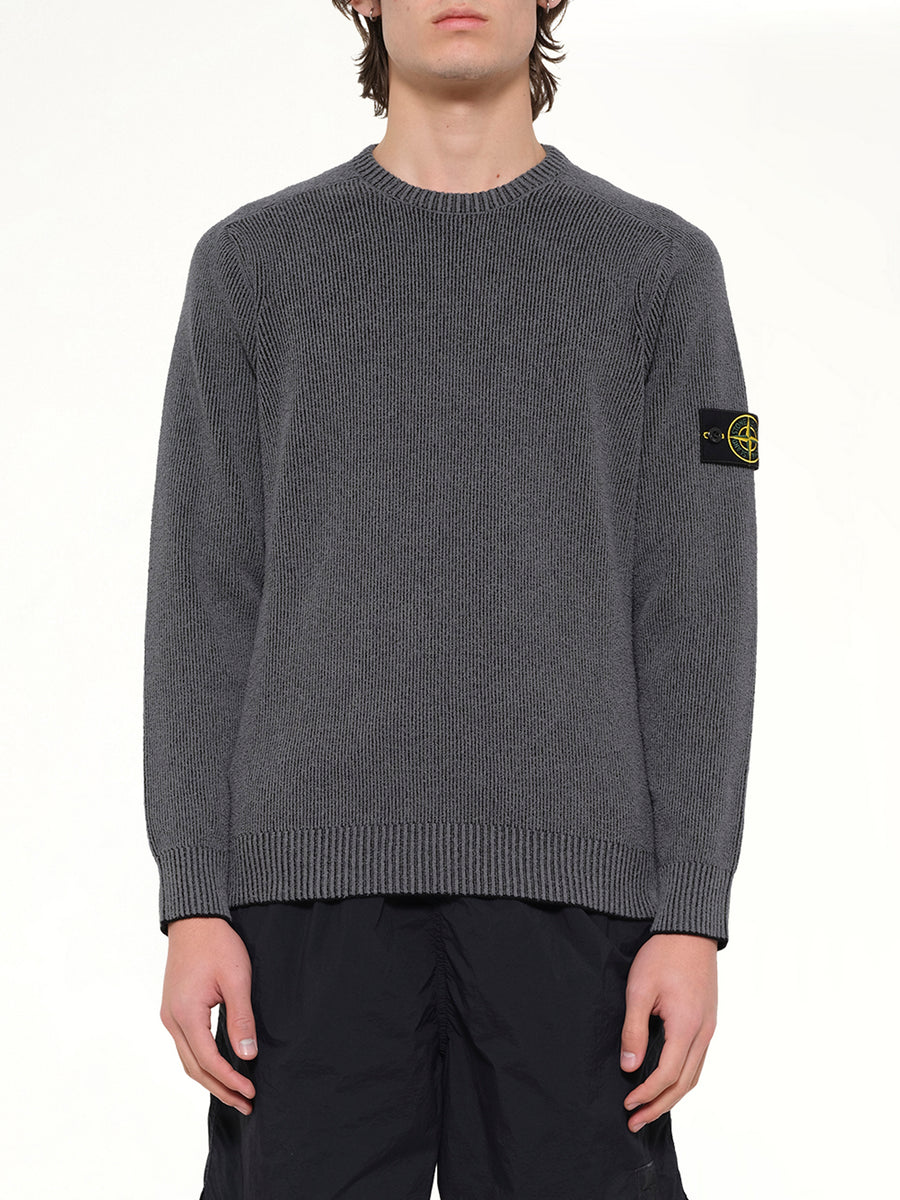 5100033 Crew Neck in Melange Charcoal