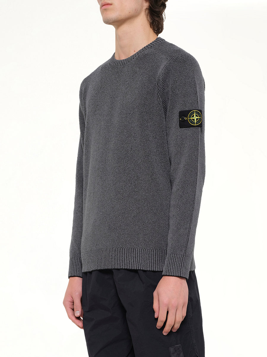 5100033 Crew Neck in Melange Charcoal