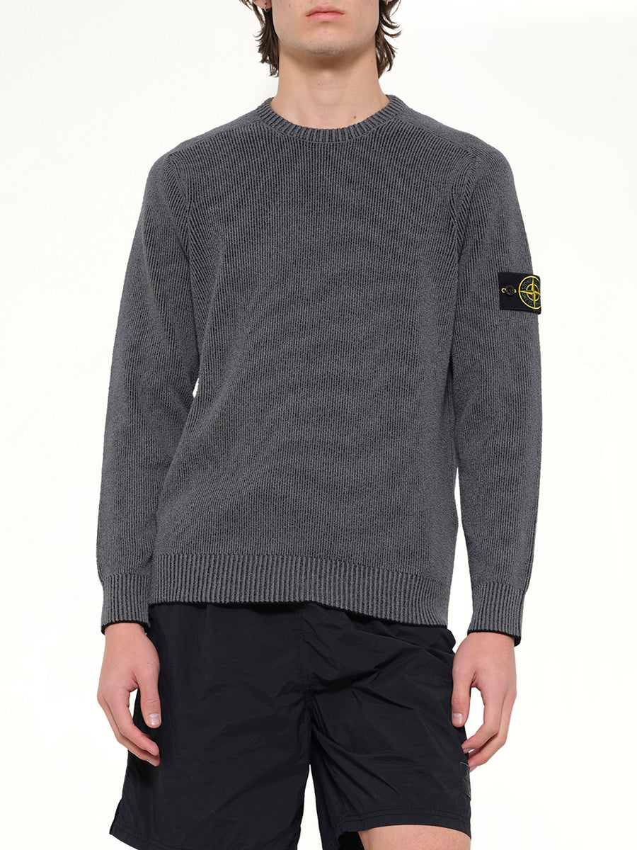5100033 Crew Neck in Melange Charcoal