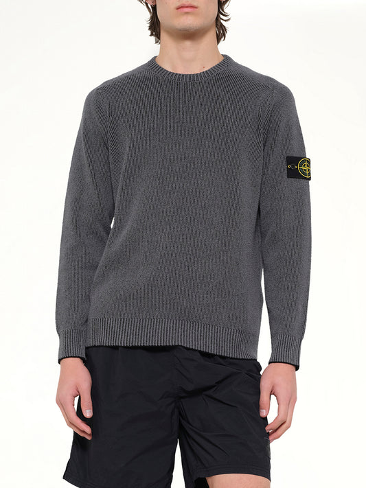 5100033 Crew Neck in Melange Charcoal