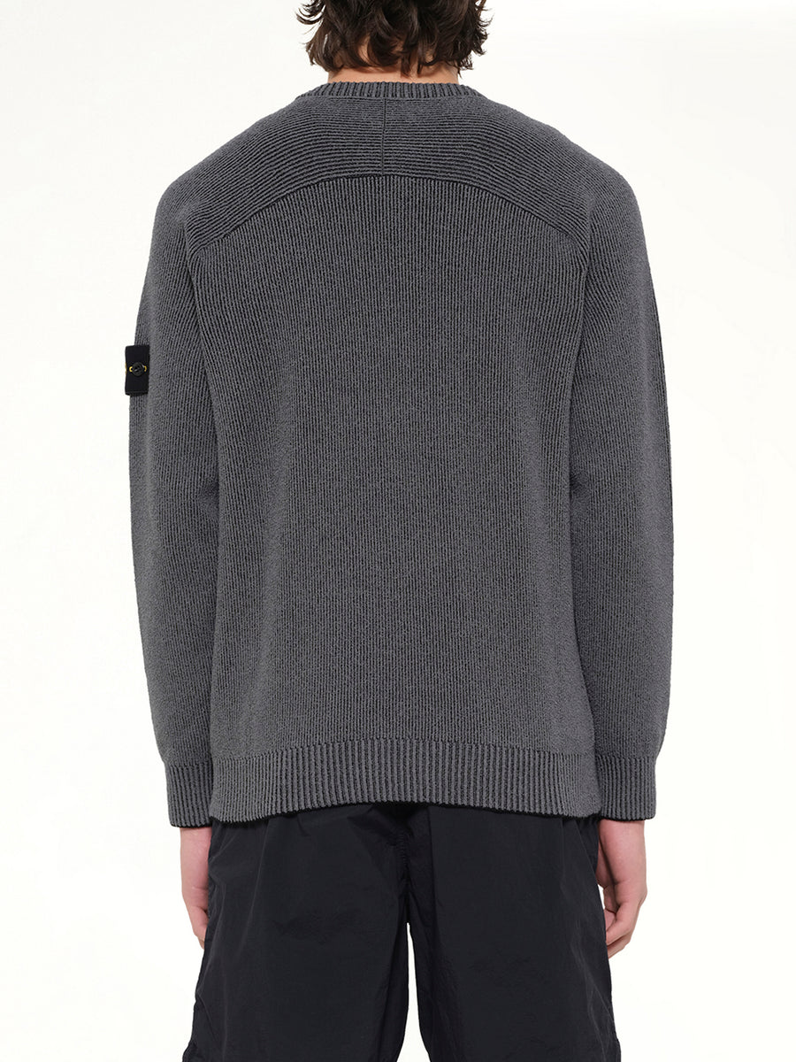 5100033 Crew Neck in Melange Charcoal