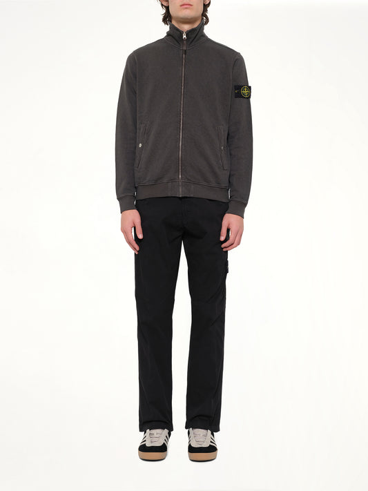 6100033 Zip Up Cardigan in Charcoal
