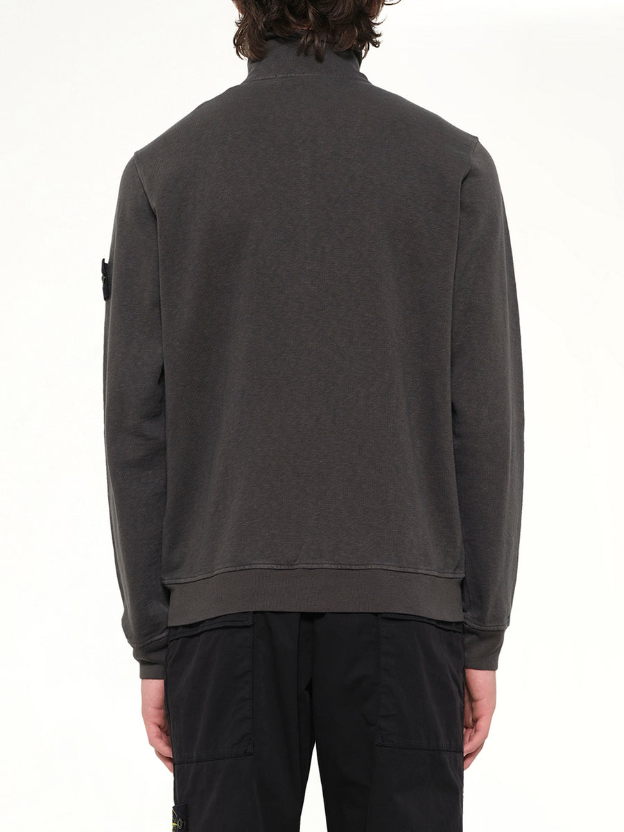 6100033 Zip Up Cardigan in Charcoal