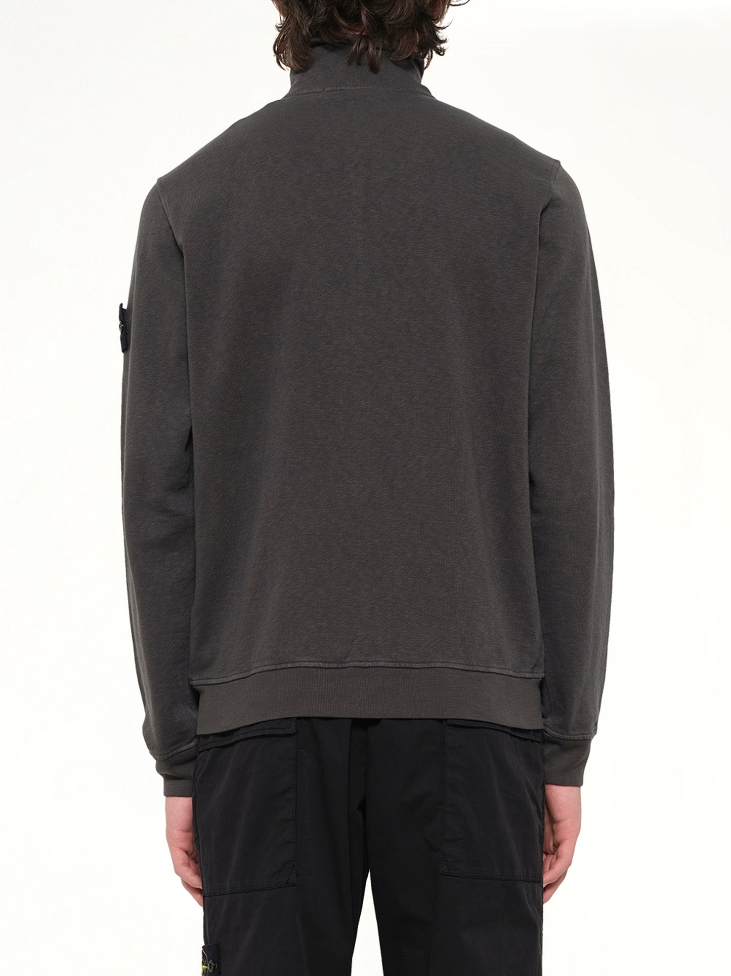 6100033 Zip Up Cardigan in Charcoal