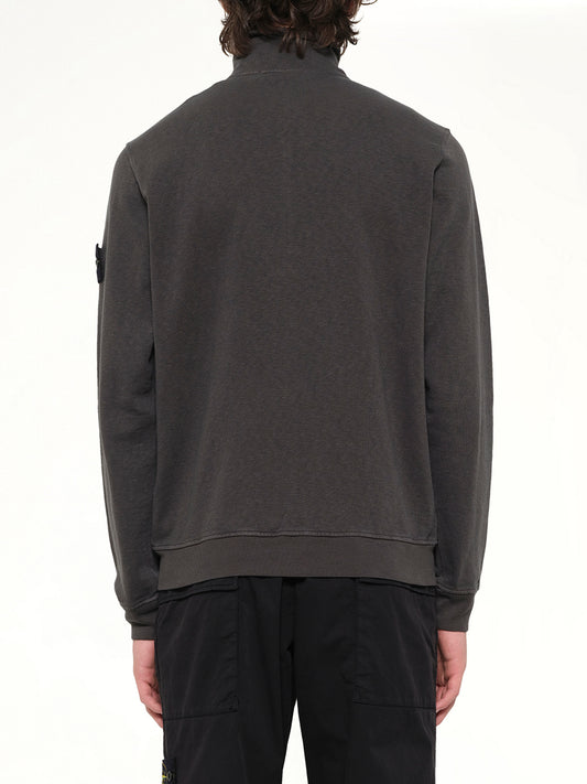 6100033 Zip Up Cardigan in Charcoal