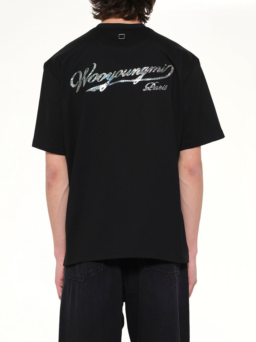 Baseball Logo T-Shirt in Black