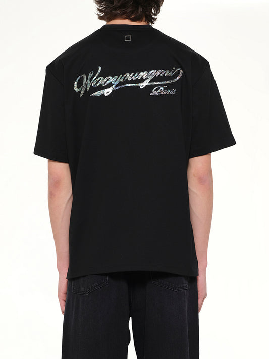 Baseball Logo T-Shirt in Black