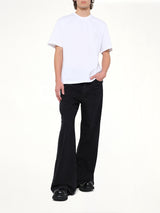 Flower Back Print T-Shirt in White
