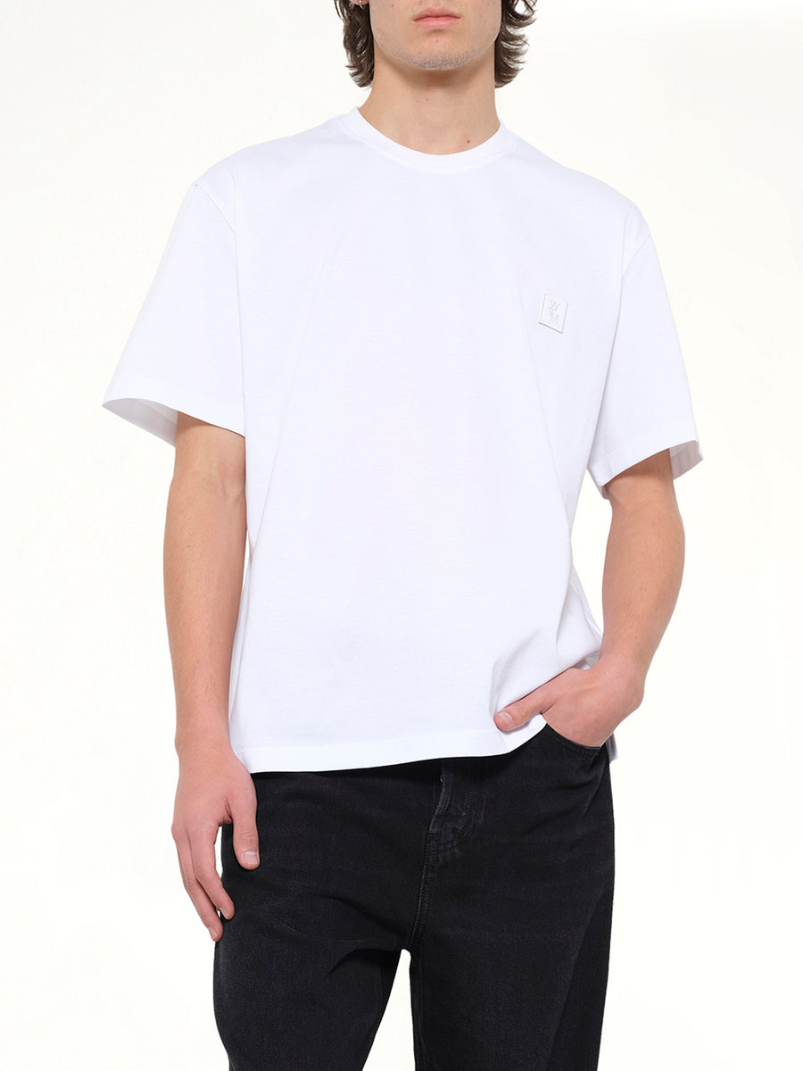 Flower Back Print T-Shirt in White