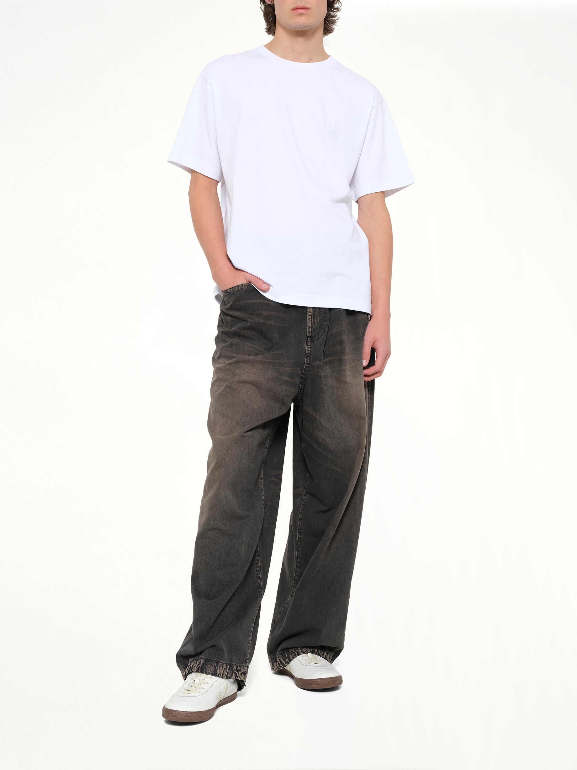 KENZO Gots Boke Flower 2.0 Embroidered Oversize T-Shirt in White Full Reference from MARAIS