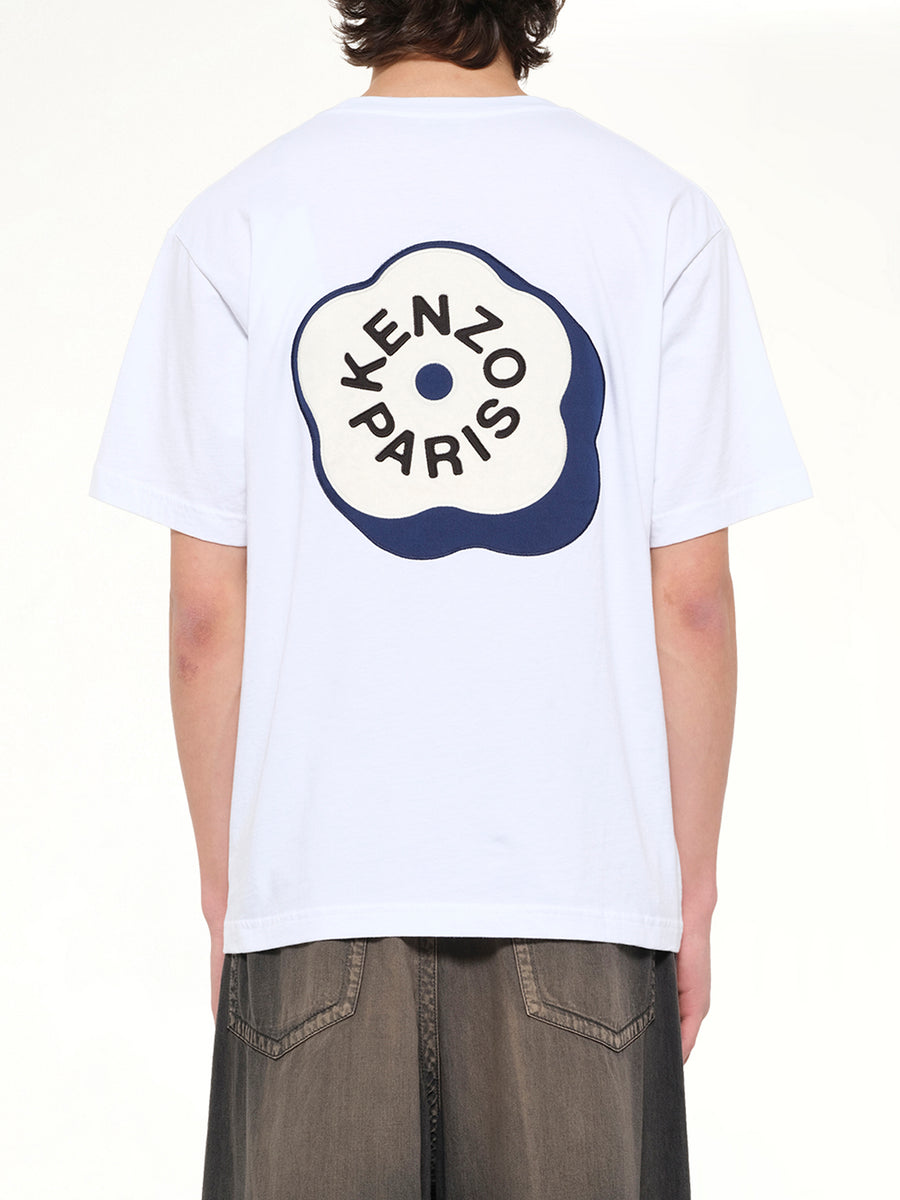 Gots Boke Flower 2.0 Embroidered Oversize T-Shirt in White
