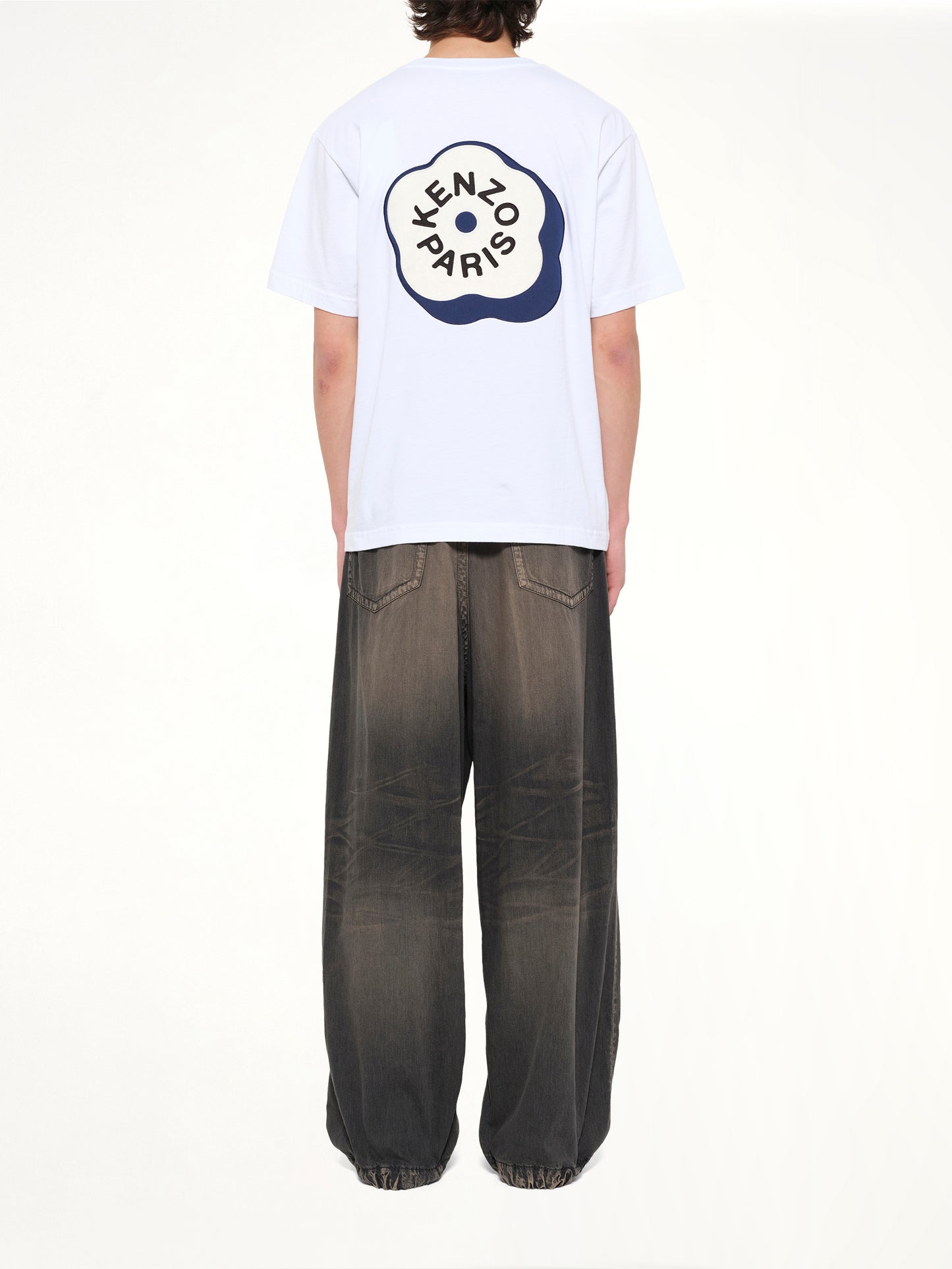 Gots Boke Flower 2.0 Embroidered Oversize T-Shirt in White
