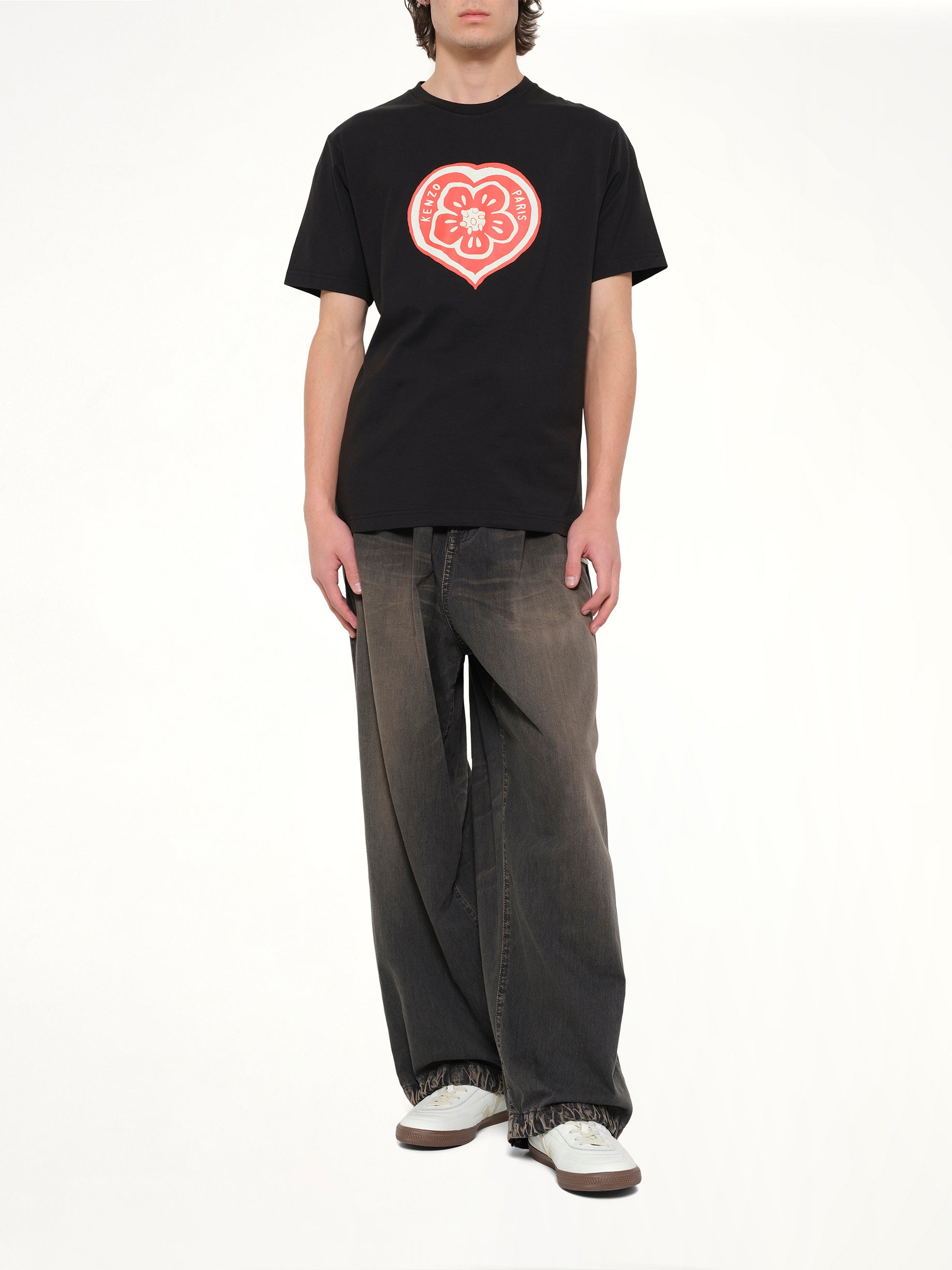KENZO Kenzo Boke Heart Classic T-Shirt in Black Full Reference from MARAIS