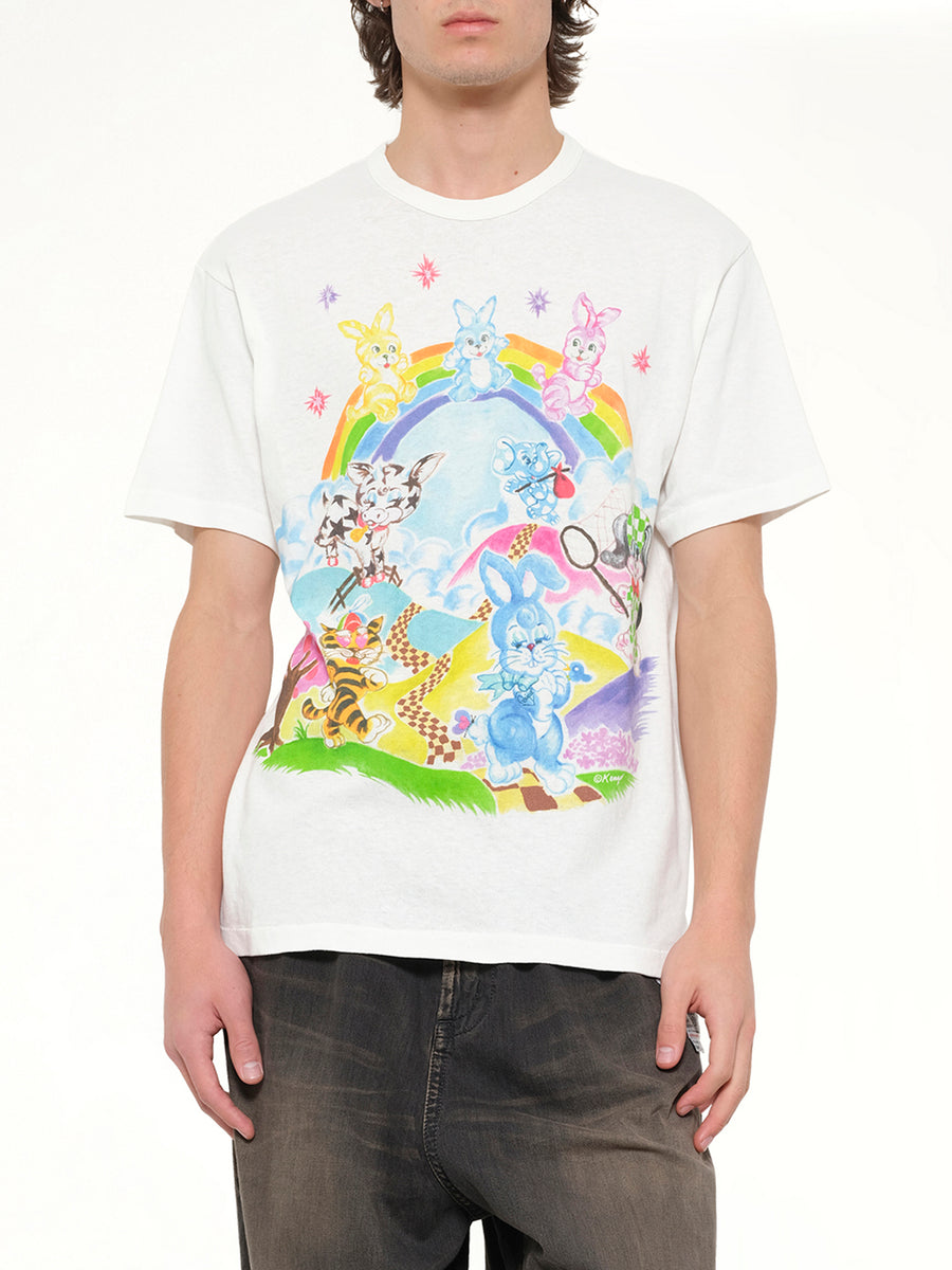 Kenzo Cartoon Classic T-Shirt in Off White