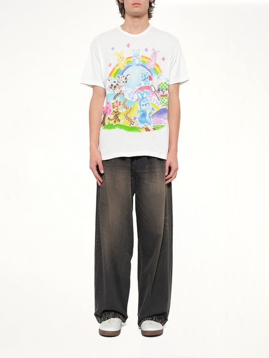 Kenzo Cartoon Classic T-Shirt in Off White