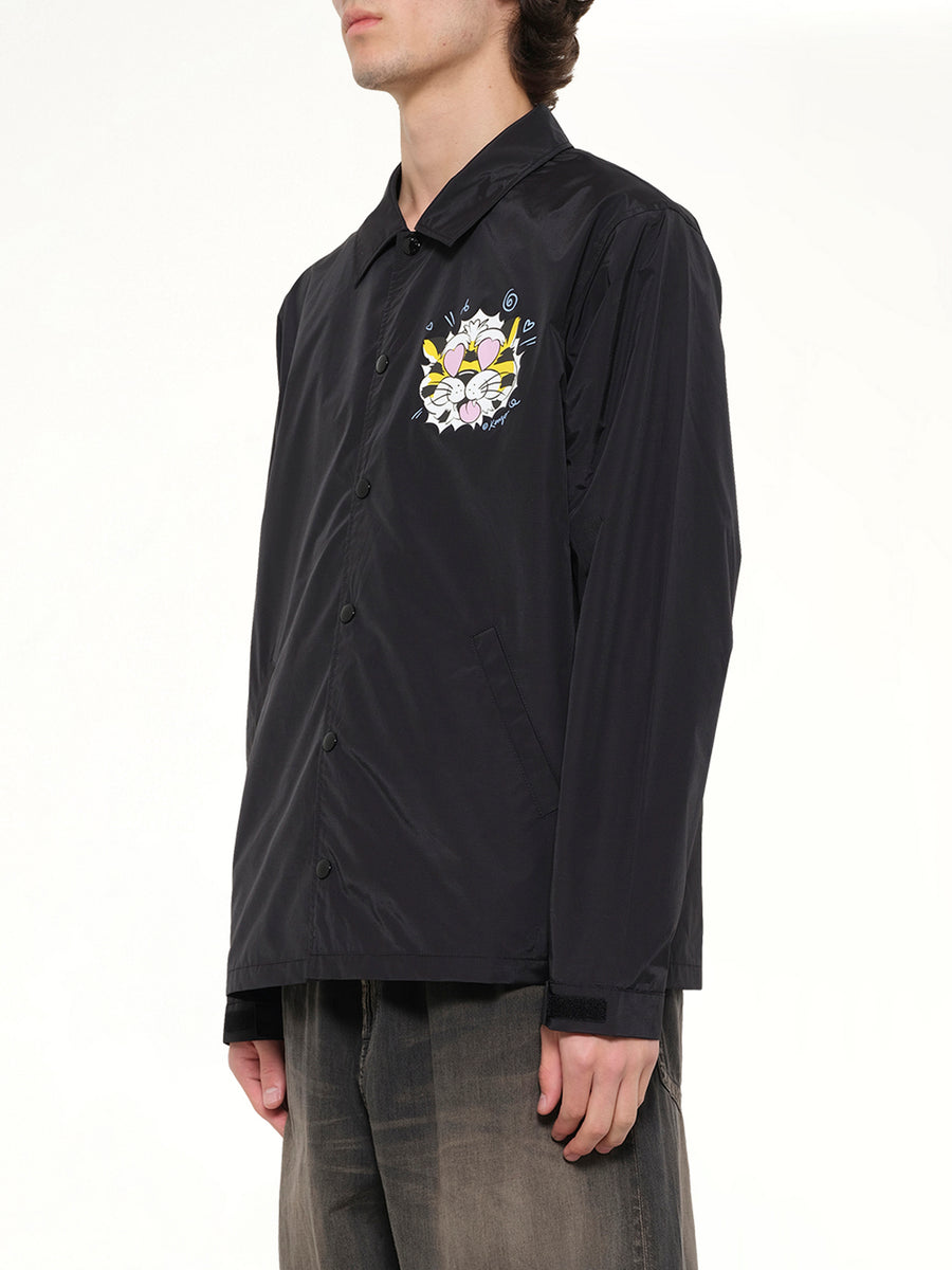 Kenzo Wild Tiger Light Coach Jacket in Black
