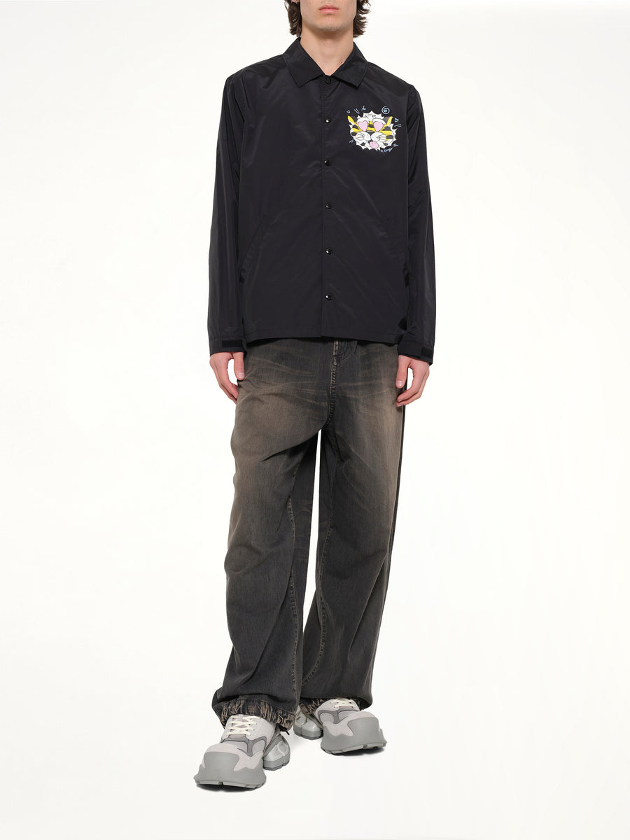 Kenzo Wild Tiger Light Coach Jacket in Black