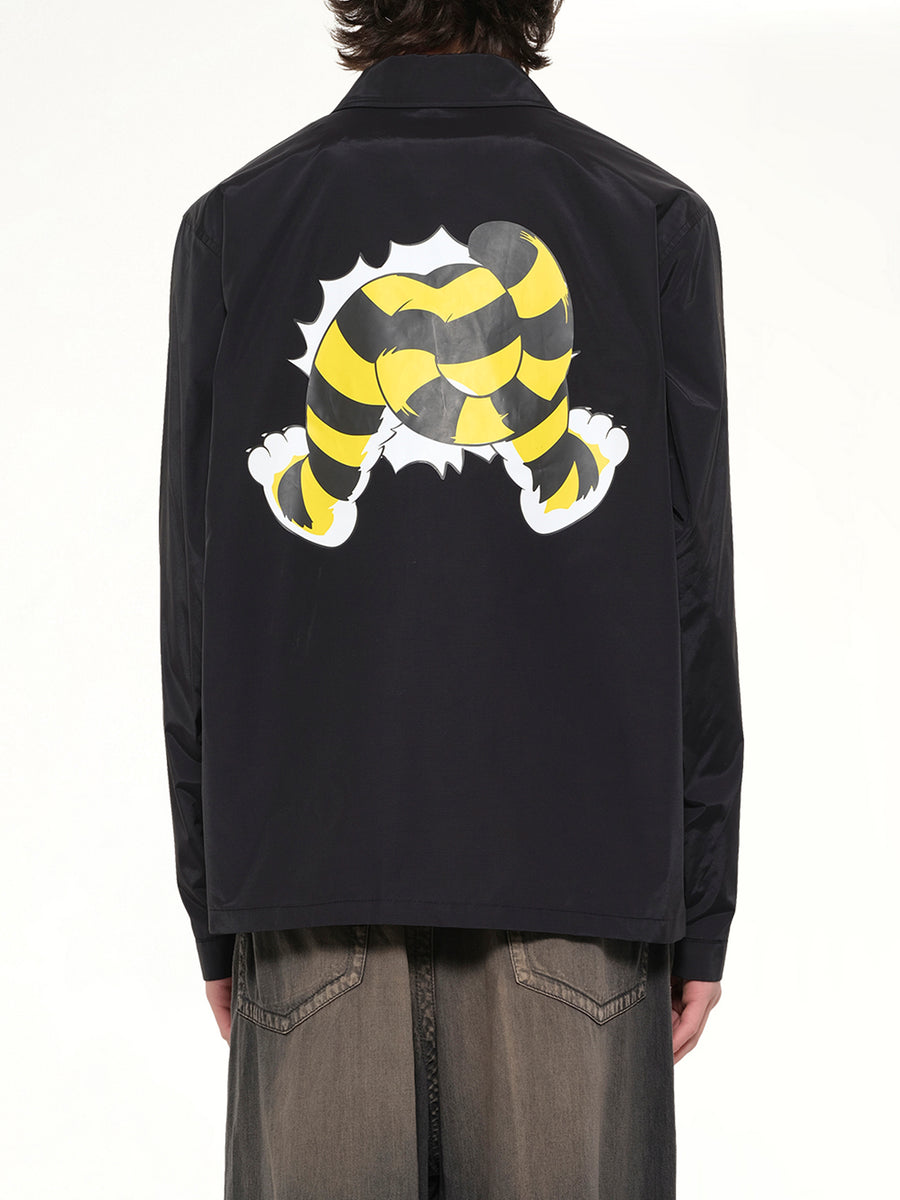 Kenzo Wild Tiger Light Coach Jacket in Black