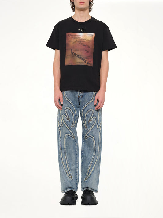 Men's Fashion Hell T-Shirt in Black