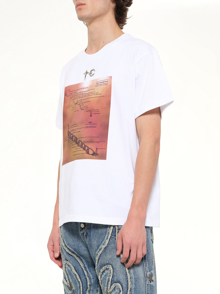 Men's Fashion Hell T-Shirt in White