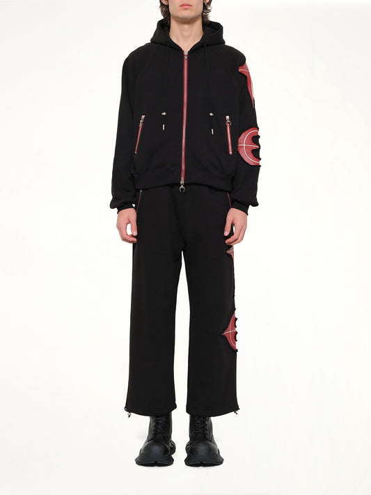 New Rock Zip-Up Hoodie in Black