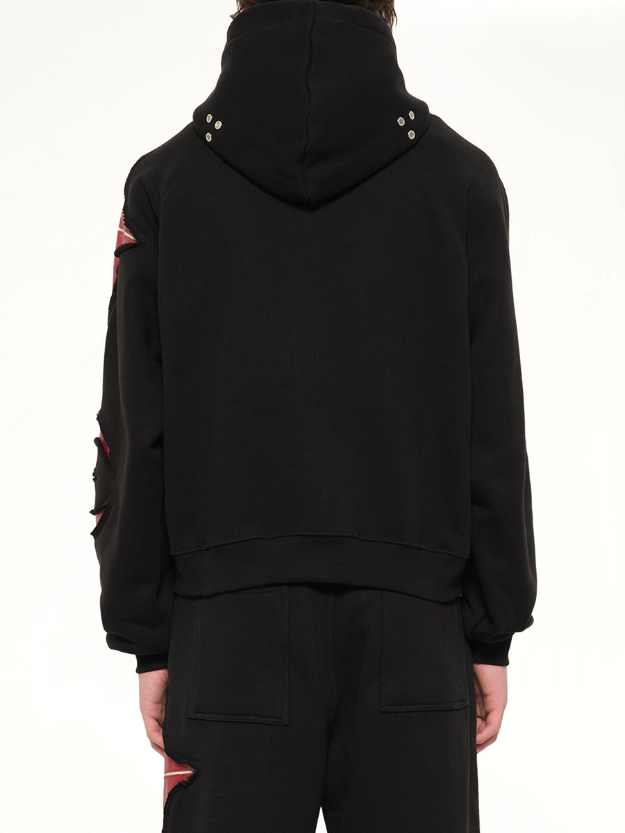 New Rock Zip-Up Hoodie in Black
