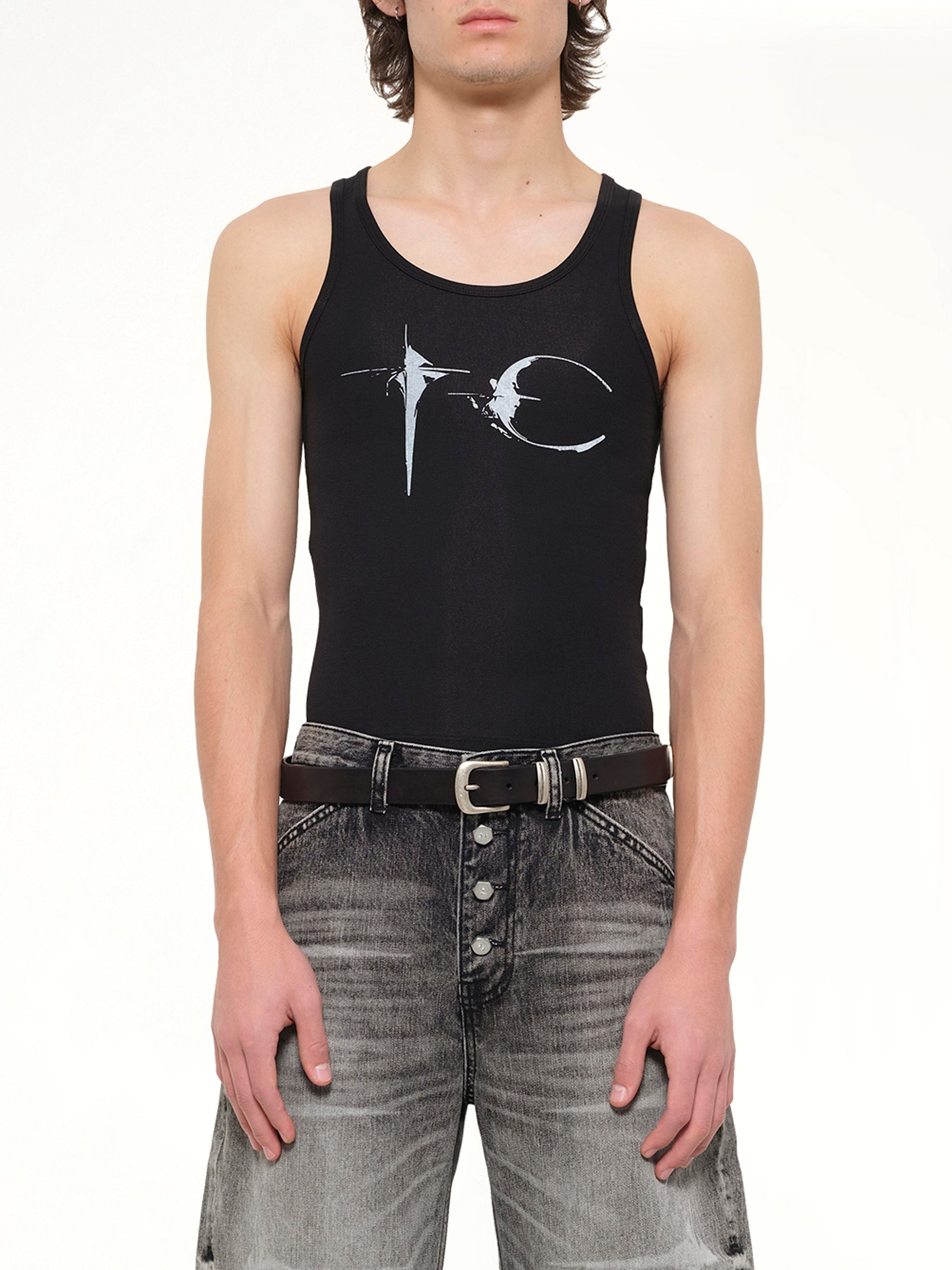 TC Not Easy Tank Top in Black