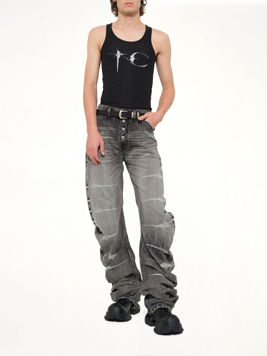 TC Not Easy Tank Top in Black