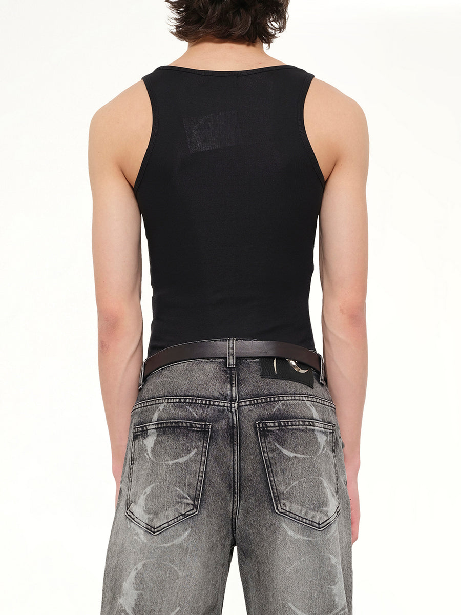 TC Not Easy Tank Top in Black