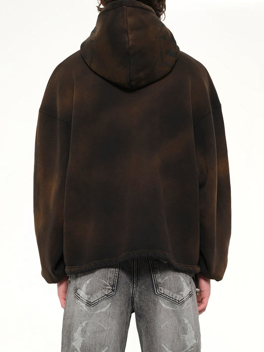 TC Riding Skull Hoodie in Brown