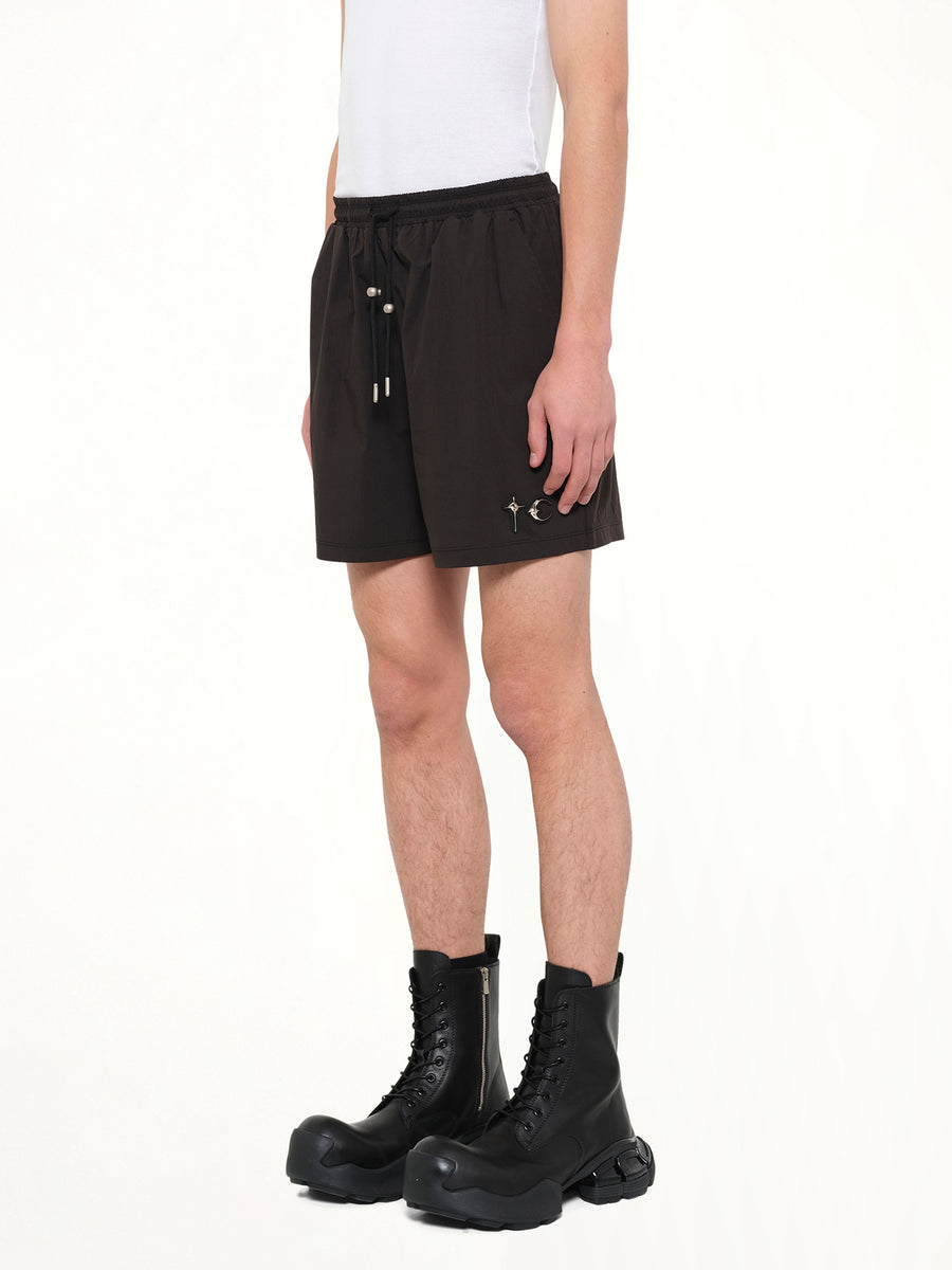 TC Riding Skull Hybrid Shorts in Black