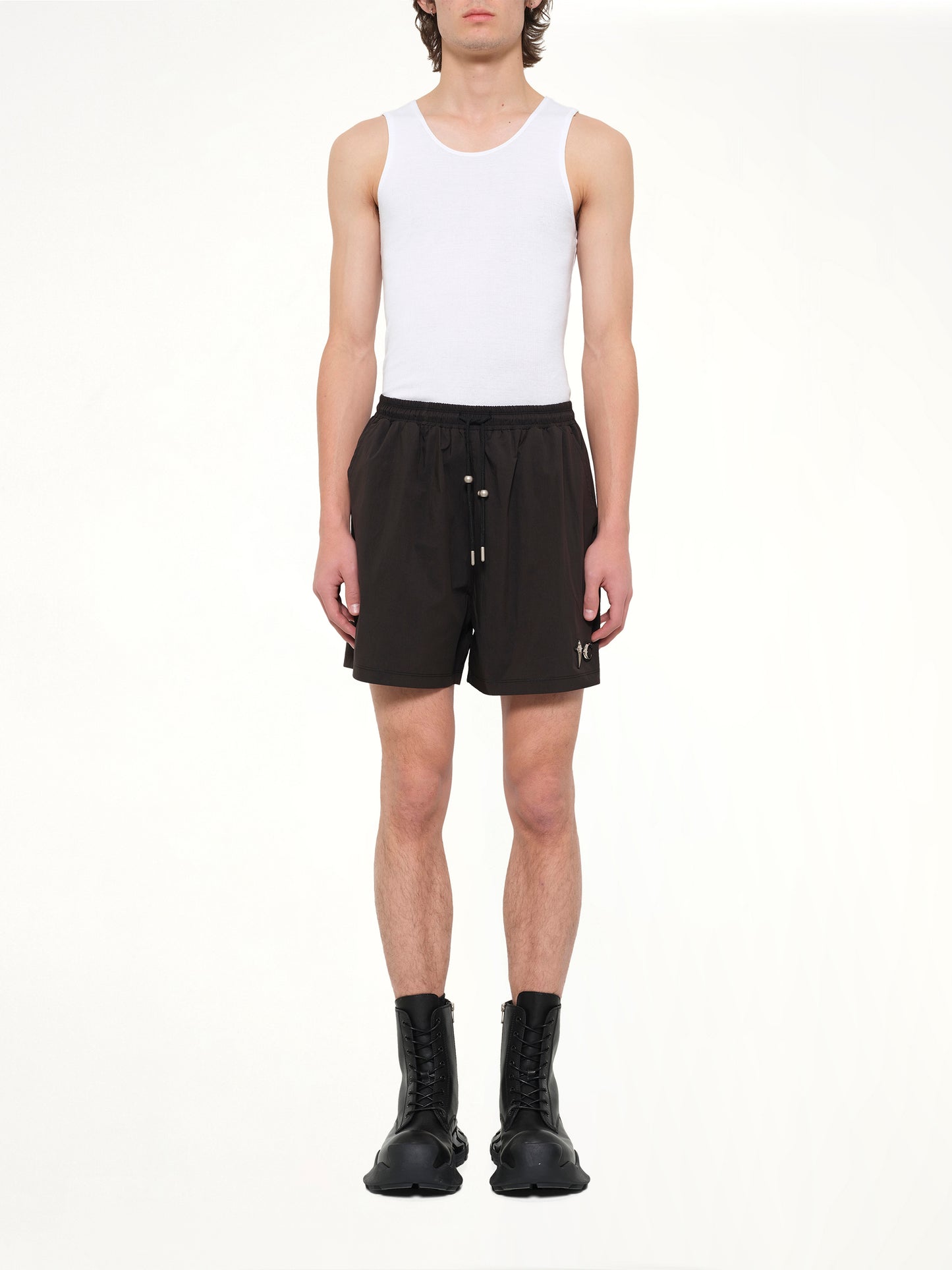 TC Riding Skull Hybrid Shorts in Black